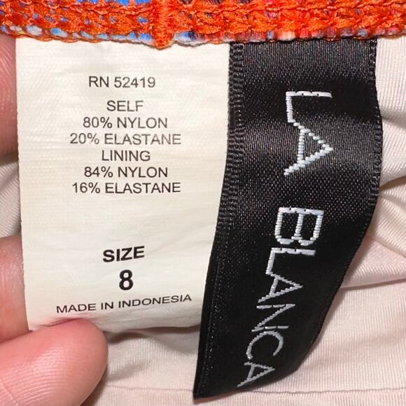 La Blanca Serengeti Ikat Banded Hipster Bikini Bottom Size 8 - Picture 4 of 12